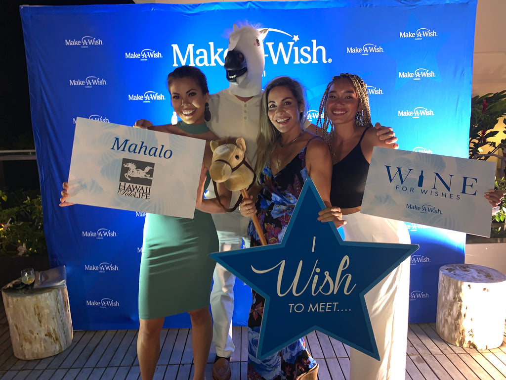 Julie Chu, Stephanie Wright, and Jade Alexis at the Make a Wish Foundation in Hawaii, sponsored by Hawaii Polo Life