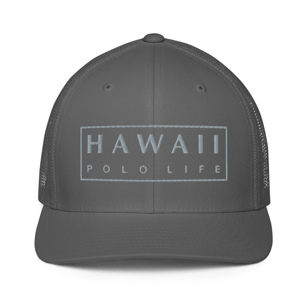 Aloha Breeze Flexfit Grey Trucker Cap - Hawaii Polo Life