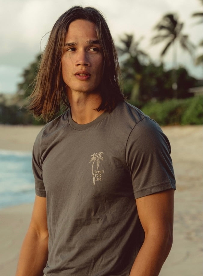 Palm Tree Graphic T-Shirt - Hawaii Polo Life