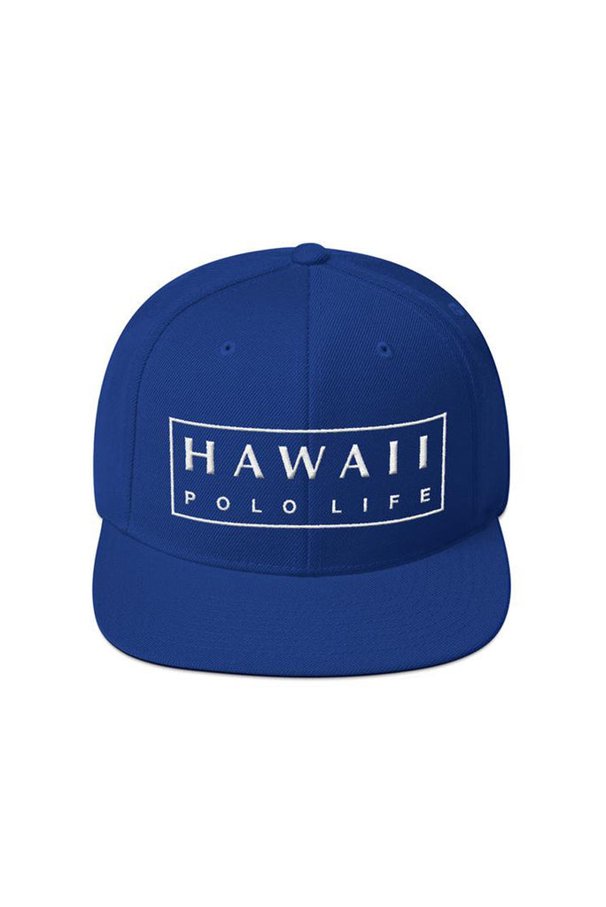 HPL Boxed Logo Snapback Silver Hat - Hawaii Polo Life